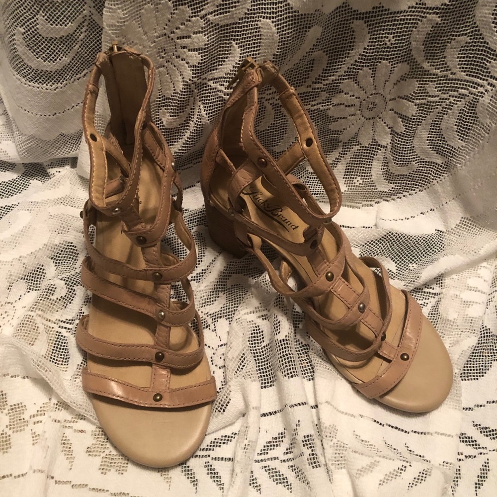 Lucky Brand Lisbethe gladiator leather sandals